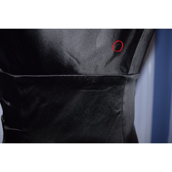 Calvin Klein Black Satin Cocktail Dress size  4 - Picture 9 of 12